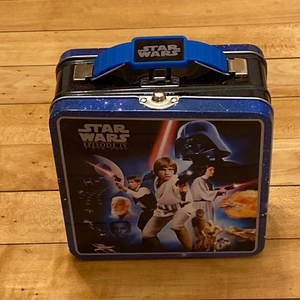 STAR WARS NEW HOPE SNACK BOX Carry All Steel Metal Mini Lunch Tin Episode IV NEW